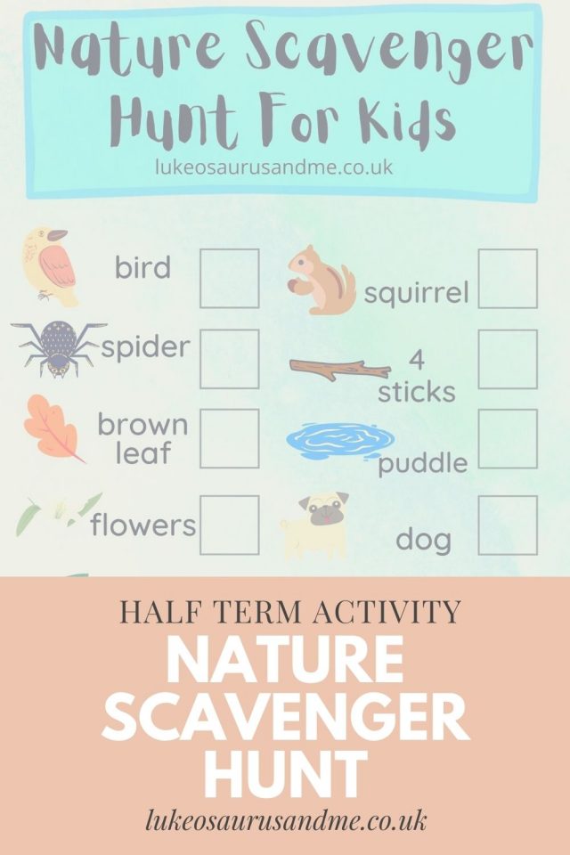 Feb Half Term Scavenger Hunt - FREE PRINTABLE - Lukeosaurus And Me