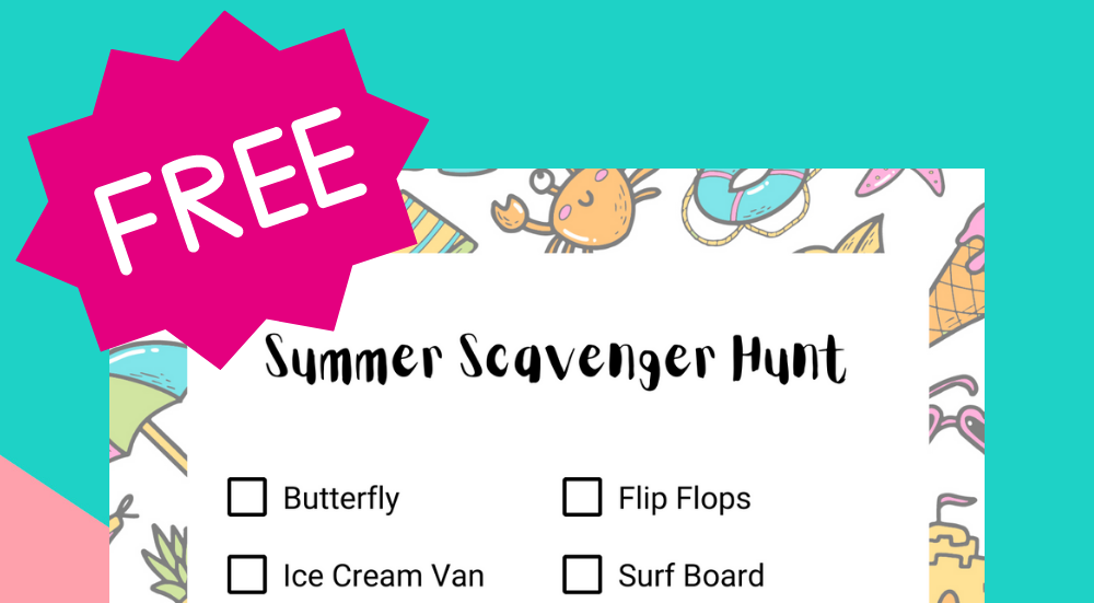 FREE Summer Scavenger Hunt Printable - Lukeosaurus And Me